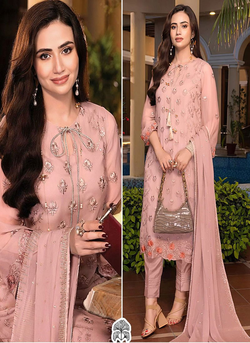 Zaha Khushbu Vol 6 Georgette Pakistani Suits Catalog
